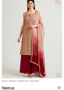 Embroidered Kurti with Mirror Work