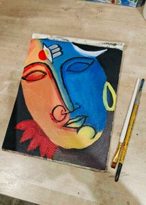 Shiva Parvati Canvas Painting