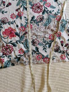 Floral Lace Trim Nightgown