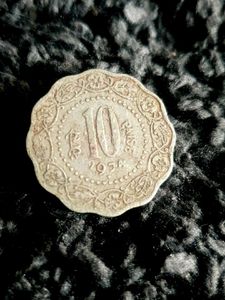 Vintage 10 Paisa Coin from 1956