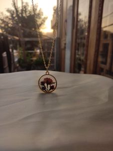 Real Roses Necklace Pendant