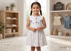 combo of Cute Pink Fruit Print Dress