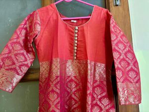 Fabulous Reddish Pink Kurta Set-Fixed price
