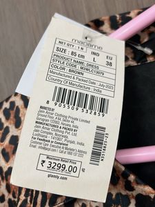 New tag Madame brand Chic Leopard Print Wrap Dress