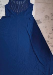 It is a very beautiful blue Colour Gown