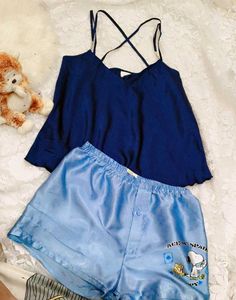 Snoopy Pajama Set - Blue