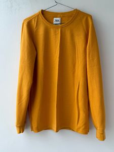 Zara Mustard Long Sleeve Tee