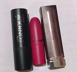 Assorted Lipsticks - MAC, Maybelline, Bonjour