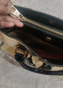 Snakeskin Print Handbag