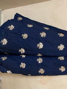 Rajasthani hota Patti Elegant Navy Blue Kurta Set