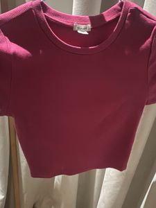 GARAGE Ribbed Crew Neck T-Shirt