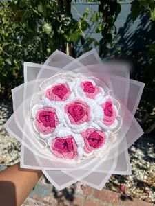 Crocheted Rose Bouquet