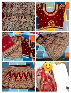 Exquisite Red & Gold Embroidered Lehenga Choli