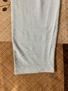 Light Blue Geometric Full Sleeve T-Shirt For Men