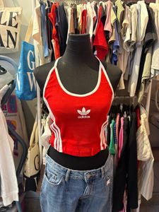 Red Adidas Crop Top