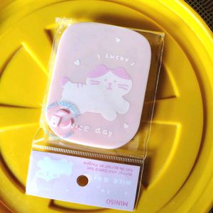 Miniso Cute Cat Mirror & Comb Set