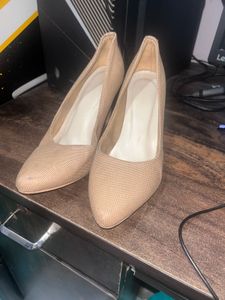 Elegant Beige Women's Heels