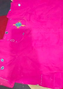 Beautiful Pink Embellished Saree