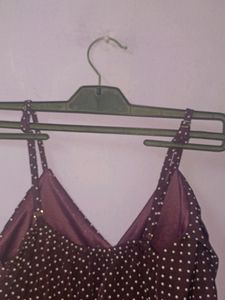 Maroon Partywear Top