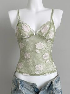 Sheer Floral Lace Cami Top
