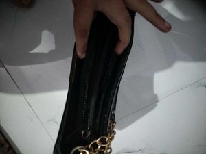 Chic Black Patent Shoulder Bag