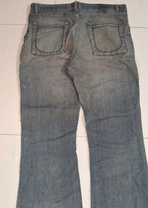 flared denim jeans