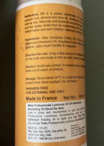 Wella luminous smoothening oil