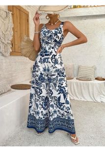 Boho Floral Print Jumpsuit