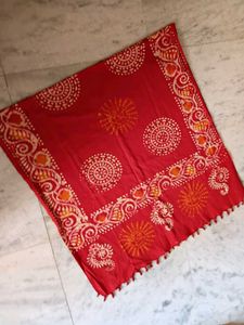 Set of 2 Red and Maroon SHAWLS