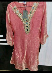 Beautiful shine kurti full set