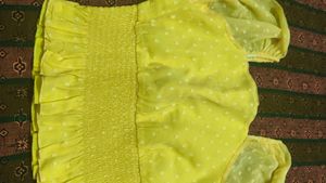 Yellow Polka Dot Top