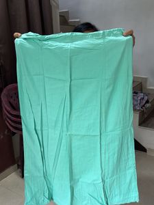Turquoise Floral Saree
