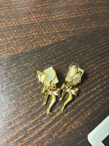 Mystique Butterfly Bow Drop Earrings