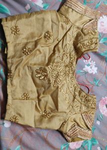 Elegant Red &amp; Gold Saree