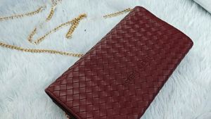 Estee Lauder Woven Clutch Wallet