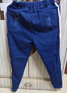 Stylish Blue Denim Jogger Pants