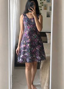 Flowy Floral Print Summer Dress