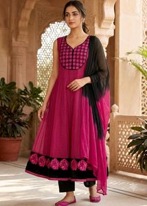 Pink Rose Kurta Set💝