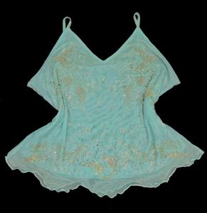fixed price❗y2k Sparkling Chatpata beaded Top
