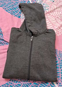 Gray Zip-Up Hoodie