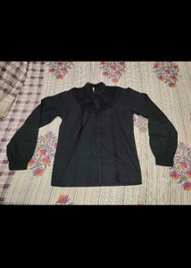 Elegant Black Long-Sleeve Top