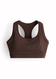 H&M Ribbed Brown Sports Bra
