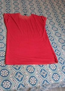 Cute Red Graphic T-Shirt
