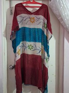 Floral Print Kaftan Cover-Up