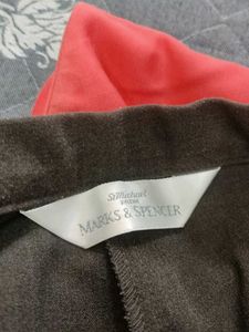 Elegant Dark Brown Straight Leg Pants