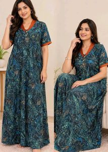 Elegant Paisley Print Maxi Dress