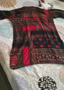 combo footwear nd Printed co-ord set