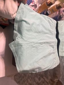 Cute Girls Surfing Cotton Shorts