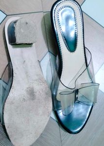 Cute Transparent Bow Sandals