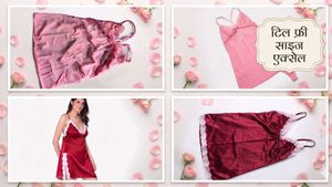 Lace Trimmed Satin Nighties  combo Set